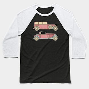 Red Classic Car Baseball T-Shirt